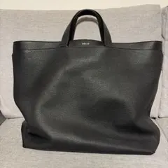 BALLY ブラック レザートートバッグ