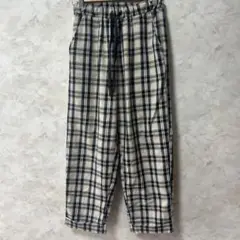 柄パンツ ワイドパンツ