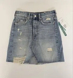 H&M デニムミニスカート ダメージ加工 34のサムネイル