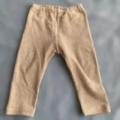 ベージュ コーデュロイ風パンツサイズ80