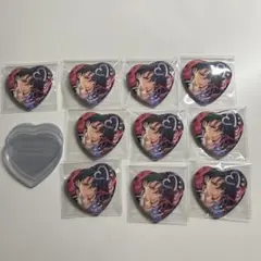 あんスタ　蓮巳敬人　ハート缶バッチ　缶バッチカバー10点