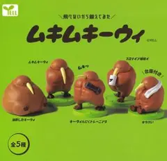 ムキムキーウィ　ガチャガチャ　5種類コンプリートセット