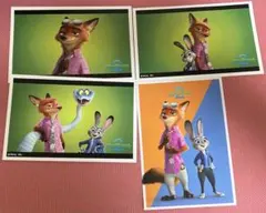 ズートピア2 ポストカード 4種セット