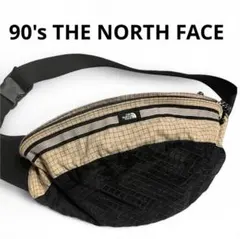 超メルカリ市‼️レア✨90'sノースフェイス ショルダーバッグ ナイロン　ベージュ