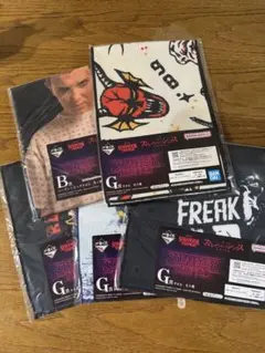 ストレンジャーシングス　一番くじ　タオル・ハンカチ 5枚セット