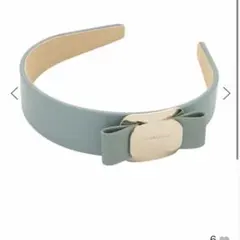 FERRAGAMO VARAフェラガモ カチューシャ ミントグリーン 太幅 - メルカリ