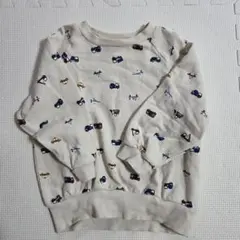 petit main 乗り物柄 トレーナー 110cm