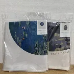 3COINS 絵画ファブリックポスター 2種セット モネの睡蓮 スーラ