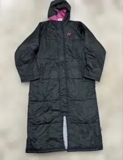 ヨネックス　ベンチコート　黒　ピンク　O ヒートカプセル