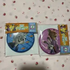 ズートピア2 ニック　ジュディ　缶ミラー