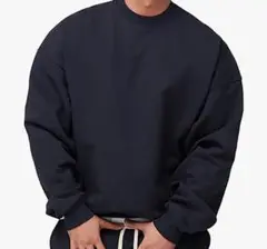 Meqieng メンズ スウェットシャツ クルーネック スウェット長袖 3XL
