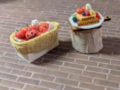 ☆ハロウィン かぼちゃカゴ入り&ハロウィンケーキセット☆