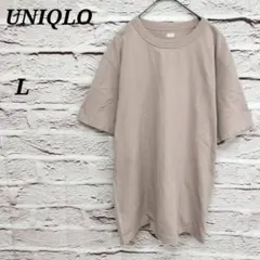 ユニクロ 【L】 クルーネックTシャツ ユニセックス コットン ピンク