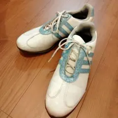 adidas 골프 신발 여성 화이트 라이트 블루 골프