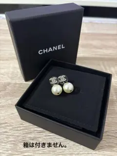 正規品　CHANEL パールピアス CCマーク CCロゴ ピアス