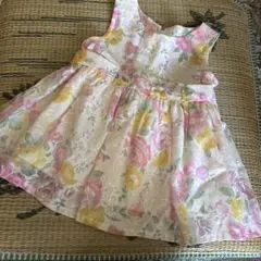 フローラルノースリーブワンピース　95 日本製