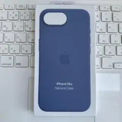 iPhone16e ウインターブルー　ケース シリコーン Apple 純正 新品