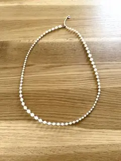 000 Triple 0 刺繍ネックレス ホワイト 金属アレルギー対応