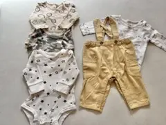 プティマイン　ロンパースサロペットセット70