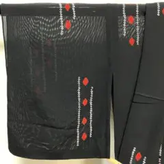 C435正絹　夏用　絽　小紋　極美品　着物