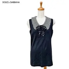 DOLCE&GABBANAドルガバ ドット 水玉 シルク キャミソール Y2K - メルカリ