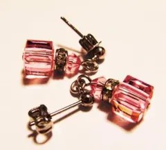 281. ハンドメイド ミニボトル風：ライトローズ