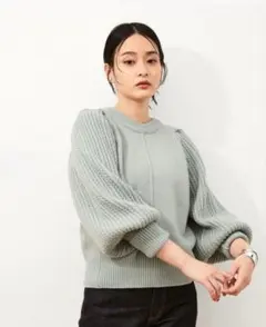 アダムエロペ ADAM ET ROPE コンビパターンニット