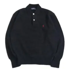 希少 90s Polo by Ralph Lauren 襟 長袖ニットポロシャツ