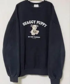 dholic 両起毛PUPPYレタリングスウェット