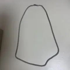 シルバー 編み込みチェーン ネックレス