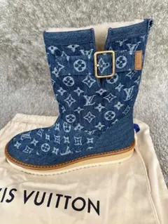 新品】ルイヴィトン NIGOモノグラムデニム ムートンブーツ コージー 
