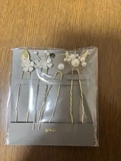 【新品】wedding/花装飾ヘアピンセット 4本