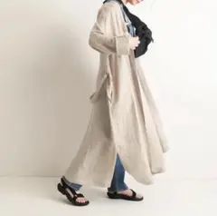 【新品未使用】ガーゼガウンコート SLOBE IENAのサムネイル