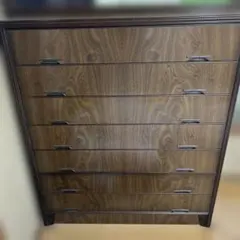 ダークブラウン木製チェスト 6引き出し - メルカリ
