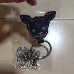 最終値下げ ブラウンレザー キーチェーン キーホルダー