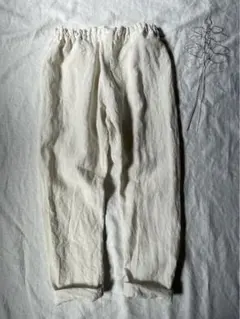 リネン楽ちんパンツ うなぎの寝床 もんぺ Mサイズ 男女兼用