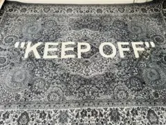 最終値下げレア品　新品　IKEA　ヴァージルアブローラグ Virgil Abloh IKEA GREY Rug ヴァージルアブロー イケア ラグ