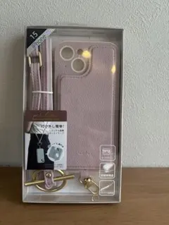 iPhone15 ショルダー付きケース
