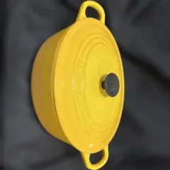 大きい33×23 LE CREUSET 特大両手鍋 イエロー ル・クルーゼ① - メルカリ