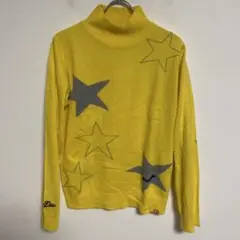 Fila フィラ 星柄 ハイネックセーター L レディース