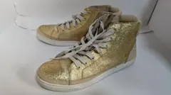 UGG ハイカットスニーカー ゴールドラメ メンズ