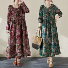 Y‪✿‬様おまとめ専用♡レトロ　ナチュラル　総柄　花柄　カジュアル　体型カバー