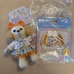 ディズニーシー　ダッフィーフレンズ　クッキーアンキーホルダー、カラビナセット