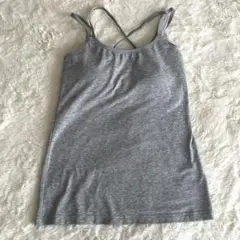 ROXY キャミソール　グレー　M シンプル　カップ付き