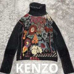KENZO 80s 花柄タートルネックニット レア　archiveのサムネイル