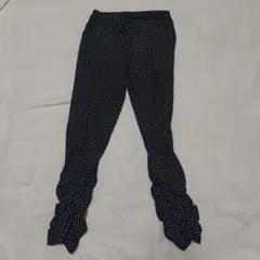 ネイビー 水玉 長ズボン 130cm