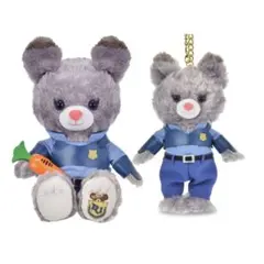 ユニベアシティ　パウキャロット　ぬいぐるみ・キーホルダー・キーチェーン セット