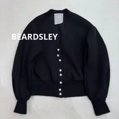 ■美品2025BEARDSLEYサラッとロングカーディガン羽織り黒ゆったりサイズ □美品2025BEARDSLEYサラッとロングカーディガン羽織り黒ゆったり