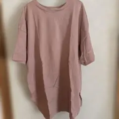 guオーバーサイズ ピンク Tシャツ 半袖