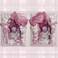 ♡ ホイップデコ トレカケース 量産型 ピンク リボン b8 セット ♡